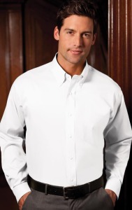 Men's Button Down Collar - White - White